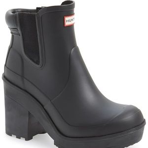 ISO!!!   hunter block heel chelsea boots size 7